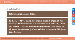 Desktop Screenshot of ordinace-sedlackova.cz