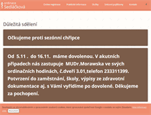 Tablet Screenshot of ordinace-sedlackova.cz